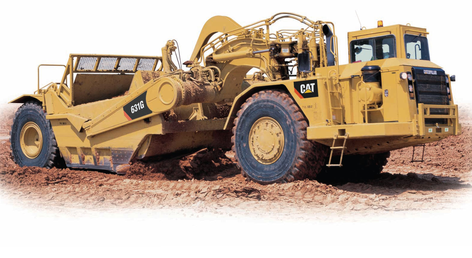 VGP décapeuse et trancheuse sur chantier d'excavation